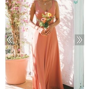 Beautiful mauve floor length gown